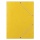 Teczka z gumką DONAU,  preszpan,  A4,  390gsm,  3-skrz.,  żółta