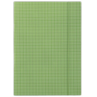 Teczka z gumką DONAU, karton, A4, 400gsm, 3-skrz., zielona w kratę, Teczki płaskie, Archiwizacja dokumentów