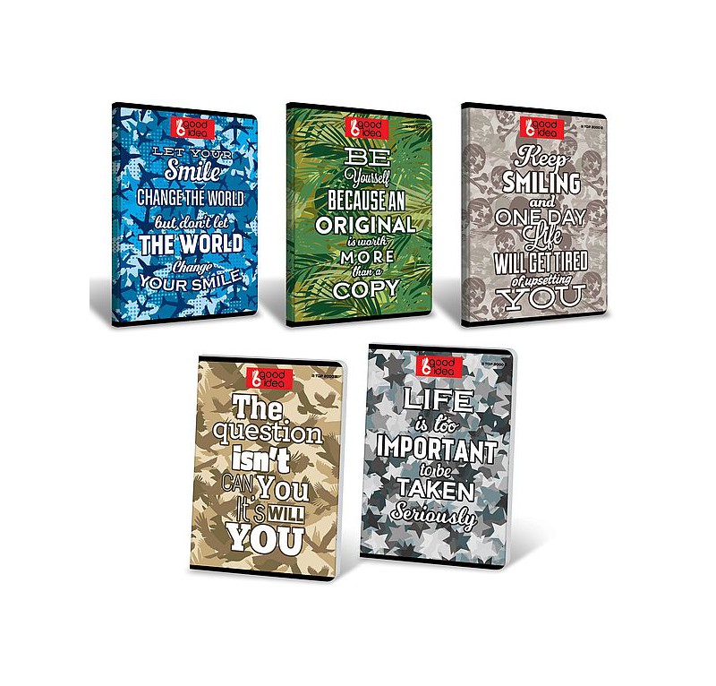 BRULION MO TOP 2000 CAMOUFLAGE A5 96K 70G L9MA, Zeszyty, Artykuły szkolne