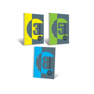 KOŁOZESZYT STUDENT BOOK, B5 100 KARTEK 70G KRATKA, 5 PRZEDMIOTÓW, Zeszyty, Artykuły szkolne