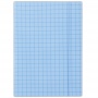Elasticated File cardboard A4 400gsm 3 flaps blue checked