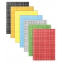 Elasticated File DONAU, cardboard, A4, 400gsm, 3 flaps, yellow, checked