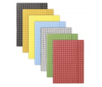 Elasticated File DONAU, cardboard, A4, 400gsm, 3 flaps, assorted colours, checked