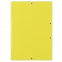 Elasticated File cardboard A4 400gsm 3 flaps yellow