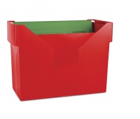 Minil Archive File Box DONAU, plastic, red, 5 files FREE