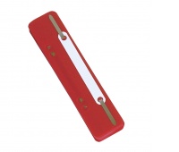 File Fasteners DONAU, PP, metal strip, 25pcs, red
