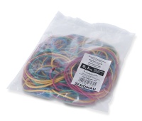 Rubber Bands DONAU, 100g, assorted colours