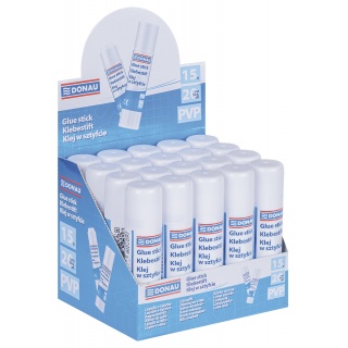 Klej w sztyfcie DONAU, 15g, Kleje, Drobne akcesoria biurowe