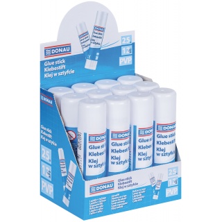 Klej w sztyfcie DONAU, 25g, Kleje, Drobne akcesoria biurowe