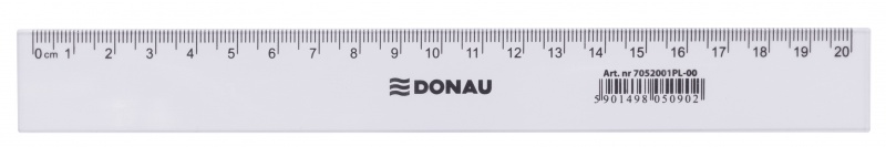 Ruler DONAU 20cm, clear
