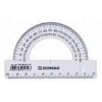 Protractor DONAU, 10cm, 180°, clear