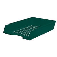 Desktop Letter Tray DONAU, polystyrene, A4, mesh, green