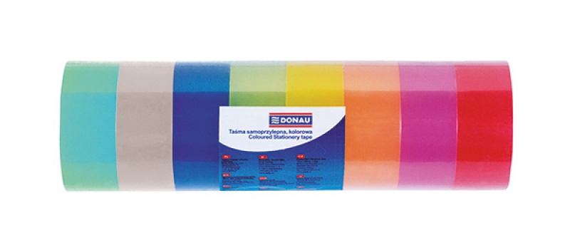 Self-adhesive Tape DONAU, 18mm, 18m, 8pcs