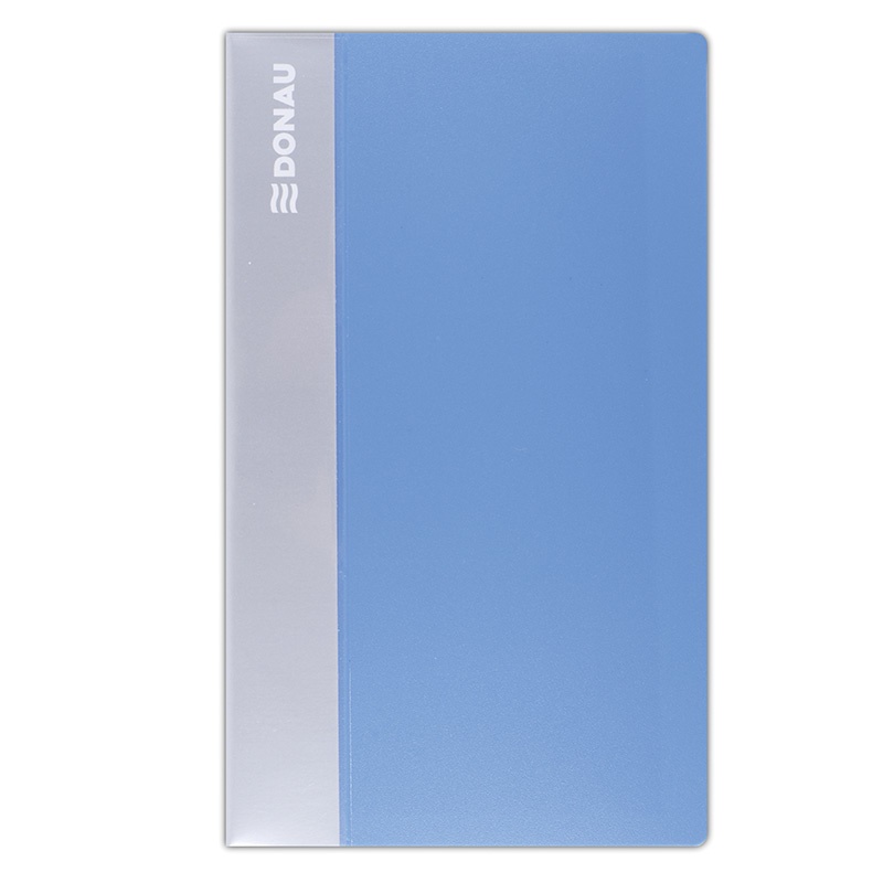 Business Card Album DONAU, PP, for 120 cards, light blue