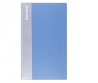 Business Card Album DONAU, PP, for 480 cards, light blue