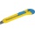 Nóż biurowy DONAU 18mm,  plastikowy,  z blokadą,  niebiesko-żółty