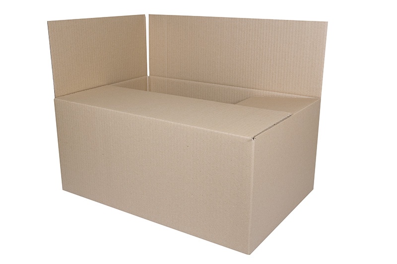 Cardboard Packing Box, with flaps, 540x360x236mm, grey