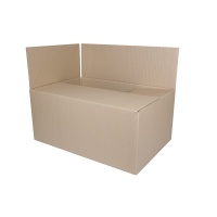 Cardboard Packing Box with flaps 550x400x322mm grey