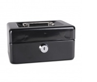 Cash Box DONAU, small, 152x80x115mm, black