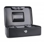 Cash Box DONAU, large, 250x90x180mm, black