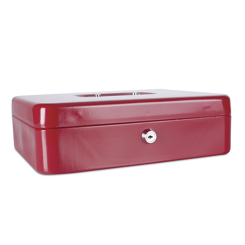 Cash Box DONAU, extra-large, 300x90x240mm, red