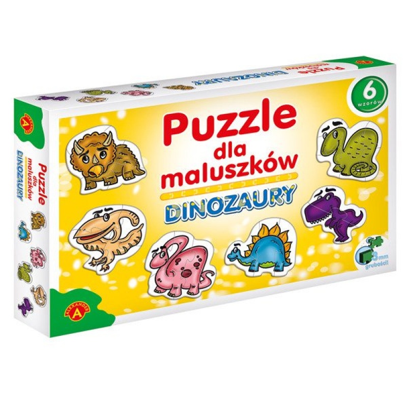 Puzzle dla Maluszk&oacute;w - Dinozaury, Dla malucha, Puzzle