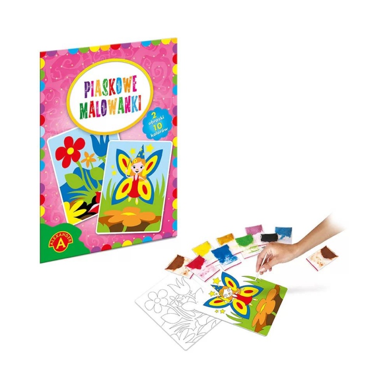 PIASKOWE MALOWANKI -WR&Oacute;ŻKA;KWIATY 8837 !!, Kreatywne, Zabawki
