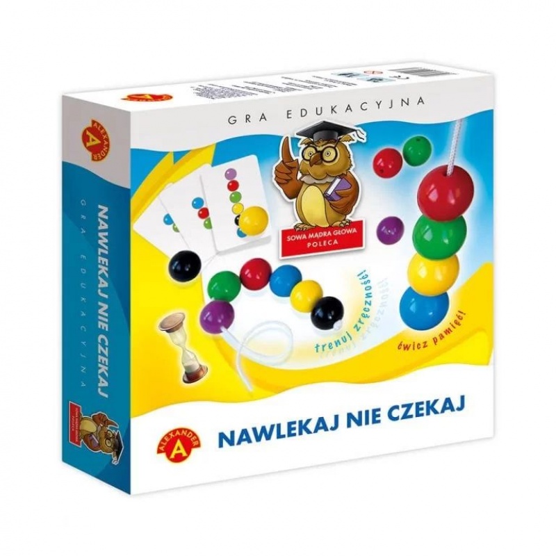 Sowa Mądra Głowa - Nawlekaj Nie Czekaj, Edukacyjne, Gry