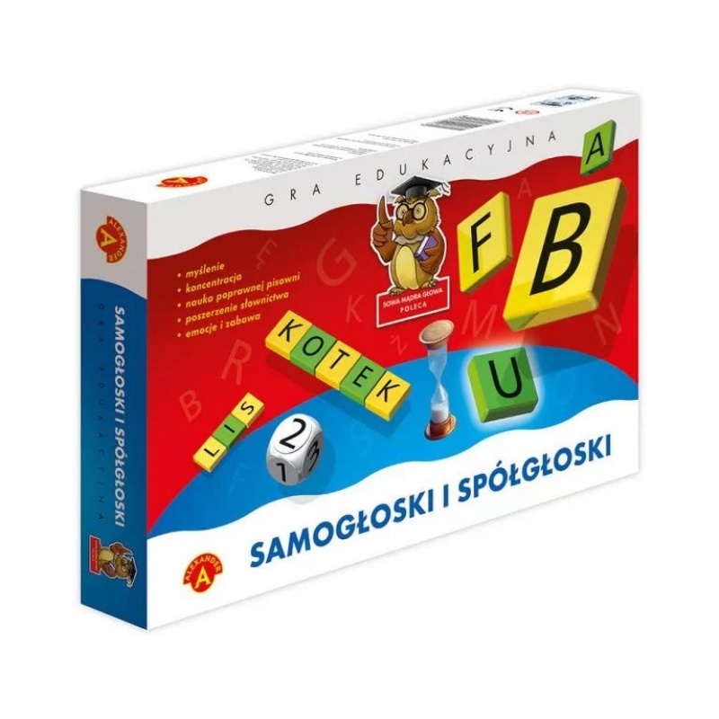 Sowa Mądra Głowa - Samogłoski i Sp&oacute;łgłoski, Edukacyjne, Gry