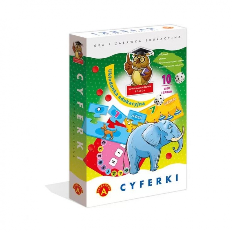 Sowa Mądra Głowa - Cyferki, Edukacyjne, Gry