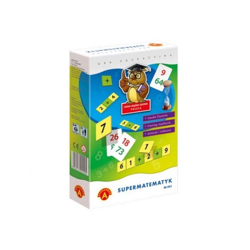 Sowa Mądra Głowa - Supermatematyk - Mini, Edukacyjne, Gry