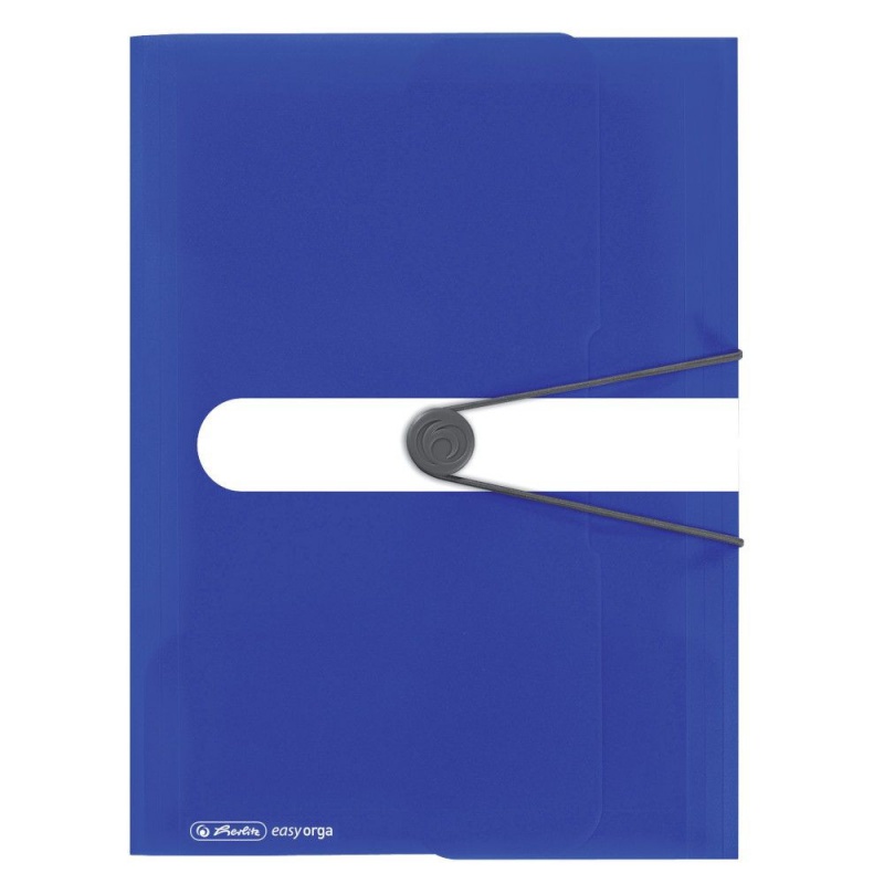 TECZKA RYS.A4 PP Z GUM.INT.BLUE COL.BL, Teczki płaskie, Archiwizacja dokumentów