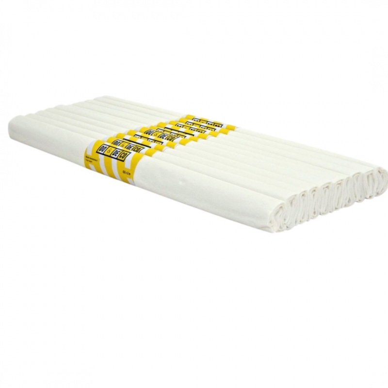 BIBUŁA MARSZCZONA 50x200cm BIAŁA 10szt, Bibuła, krepina, Plastyka