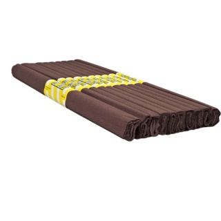 BIBUŁA MARSZCZONA 50x200cm C.BRĄZOWA 10szt, Bibuła, krepina, Plastyka