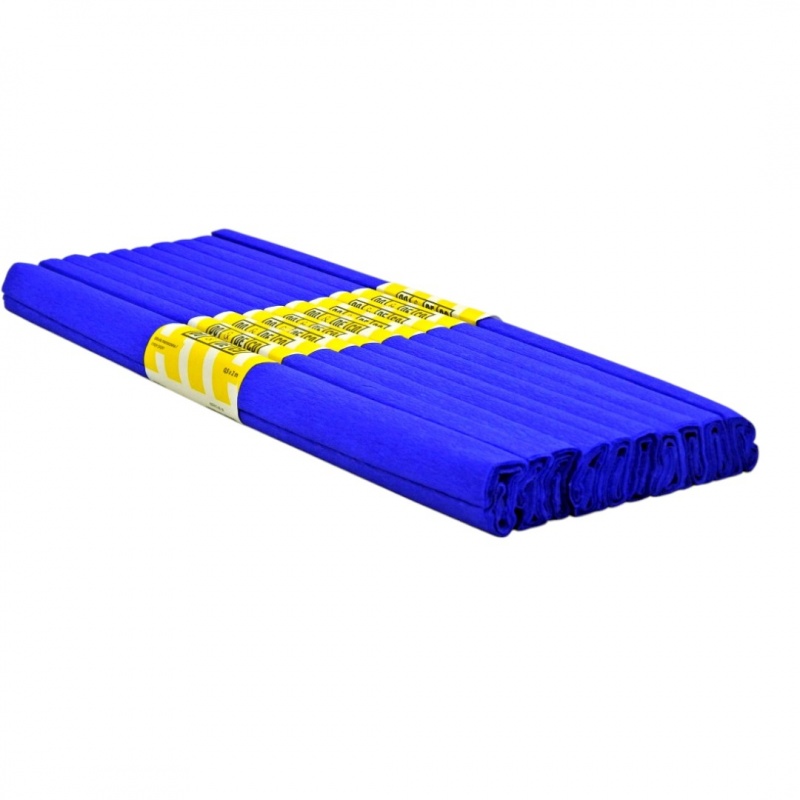 BIBUŁA MARSZCZONA 50x200cm GRANATOWA 10szt, Bibuła, krepina, Plastyka