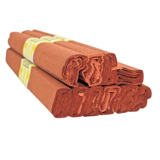 BIBUŁA MARSZCZONA 50x200cm J.BRĄZOWA 10szt, Bibuła, krepina, Plastyka