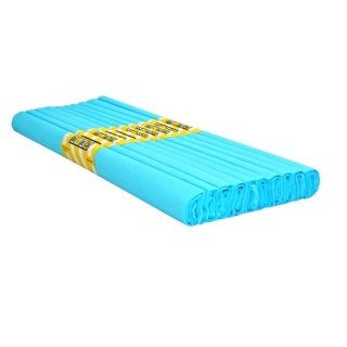 BIBUŁA MARSZCZONA 50x200cm NIEBIESKA LAKE 10szt, Bibuła, krepina, Plastyka