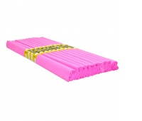 BIBUŁA MARSZCZONA 50x200cm PASTELOWY R&Oacute;Ż 10szt, Bibuła, krepina, Plastyka