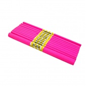 BIBUŁA MARSZCZONA 50x200cm R&Oacute;ŻOWA 10szt, Bibuła, krepina, Plastyka