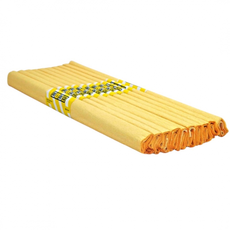 BIBUŁA MARSZCZONA 50x200cm ZŁOTA 10szt