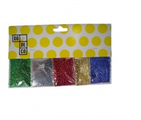 BROKAT SYPKI 5x4g ZESTAW 5 KOLOR&Oacute;W, Brokat, Art. kreatywne