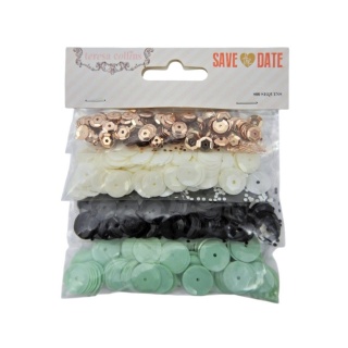 CEKINY 4 RODZAJE 800szt, Cekiny, konfetti, Art. kreatywne