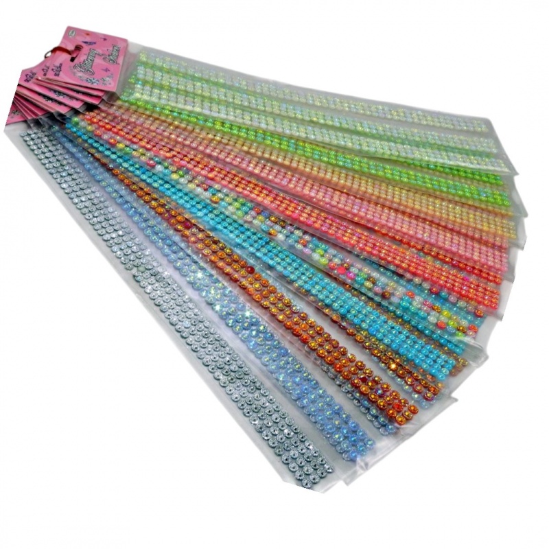 DEKORACJE DŻETY DŁUGIE 3 PASKI, Dżety, perełki, Art. kreatywne