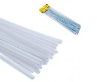 DRUCIKI DEKORACYJNE 30szt BIAŁE, Druciki, Art. kreatywne