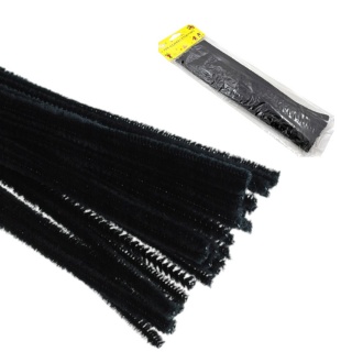 DRUCIKI DEKORACYJNE 30szt CZARNE, Druciki, Art. kreatywne