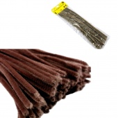 DRUCIKI DEKORACYJNE 30szt J.BRĄZOWE, Druciki, Art. kreatywne