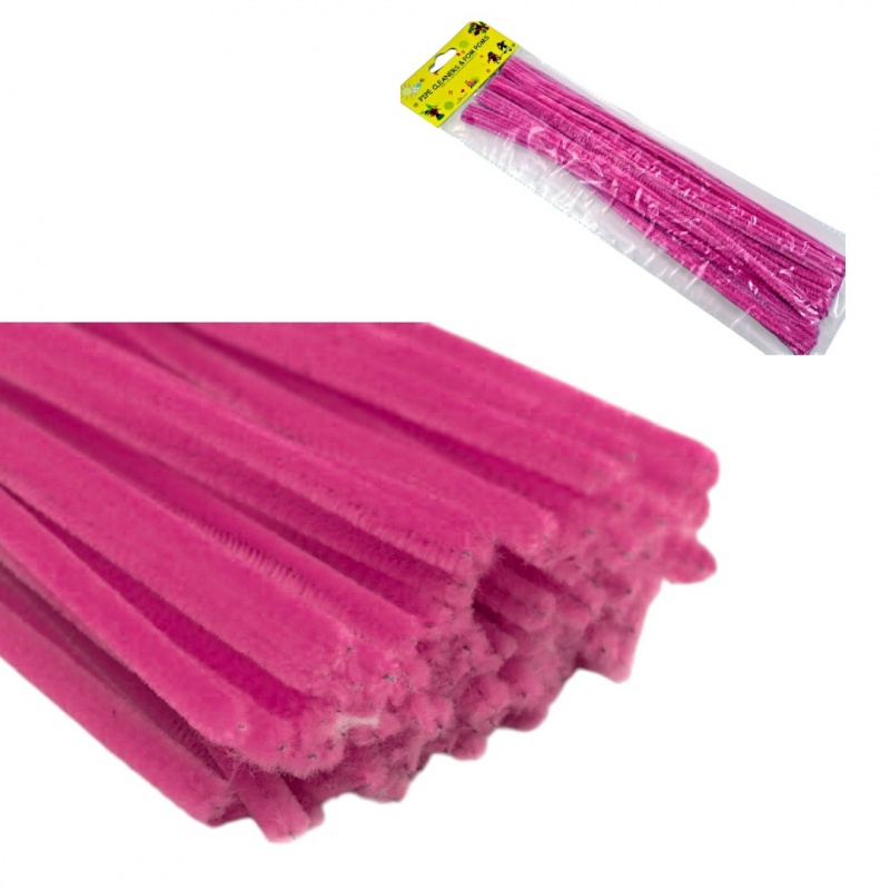 DRUCIKI DEKORACYJNE 30szt R&Oacute;ŻOWE, Druciki, Art. kreatywne