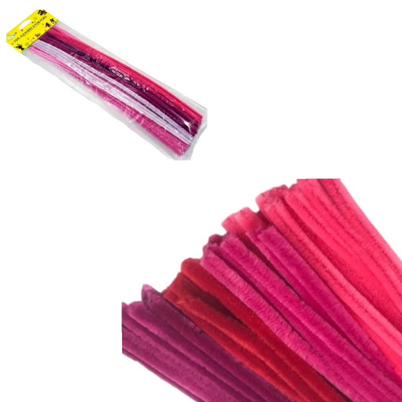 DRUCIKI KREATYWNE 30szt ODCIENIE R&Oacute;Ż, Druciki, Art. kreatywne