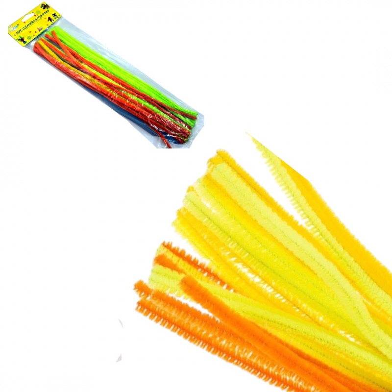 DRUCIKI KREATYWNE 30szt ODCIENIE Ż&Oacute;ŁTY, Druciki, Art. kreatywne