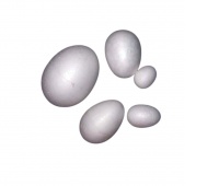 JAJO STYROPIANOWE 140mm 5szt, Styropian, akryl, Art. kreatywne